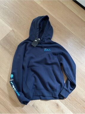 Nike Life On Mars Men’s Sweatshirt Hoodie Long Sleeve Size M Navy Blue NWT